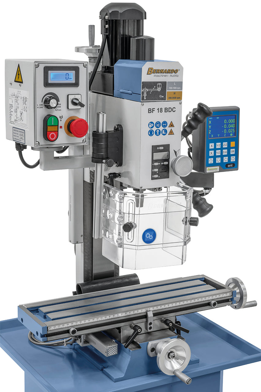 Bernardo BF 18 BDC Mill/Drill with 3-axis DRO DT 40