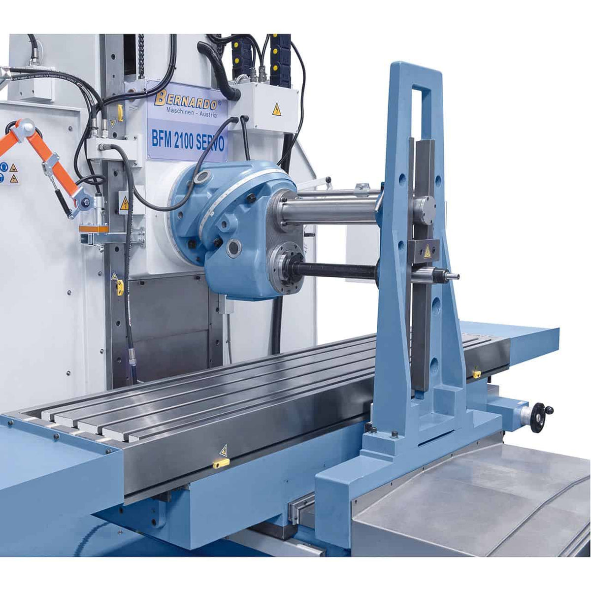 Bernardo BFM 2100 Servo Bed Milling Machine – 2,100×500 mm table, ISO 50, 3-axis digital display