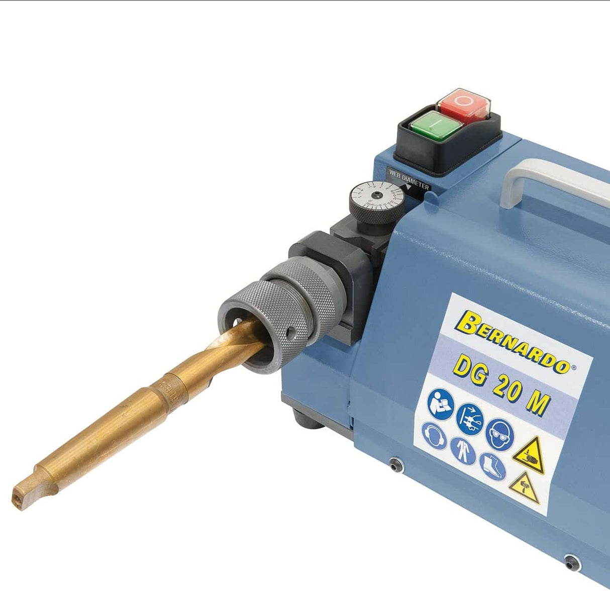 Bernardo DG 20 M Drill Grinder – Ø 2–20 mm with CBN grinding wheel, 230V