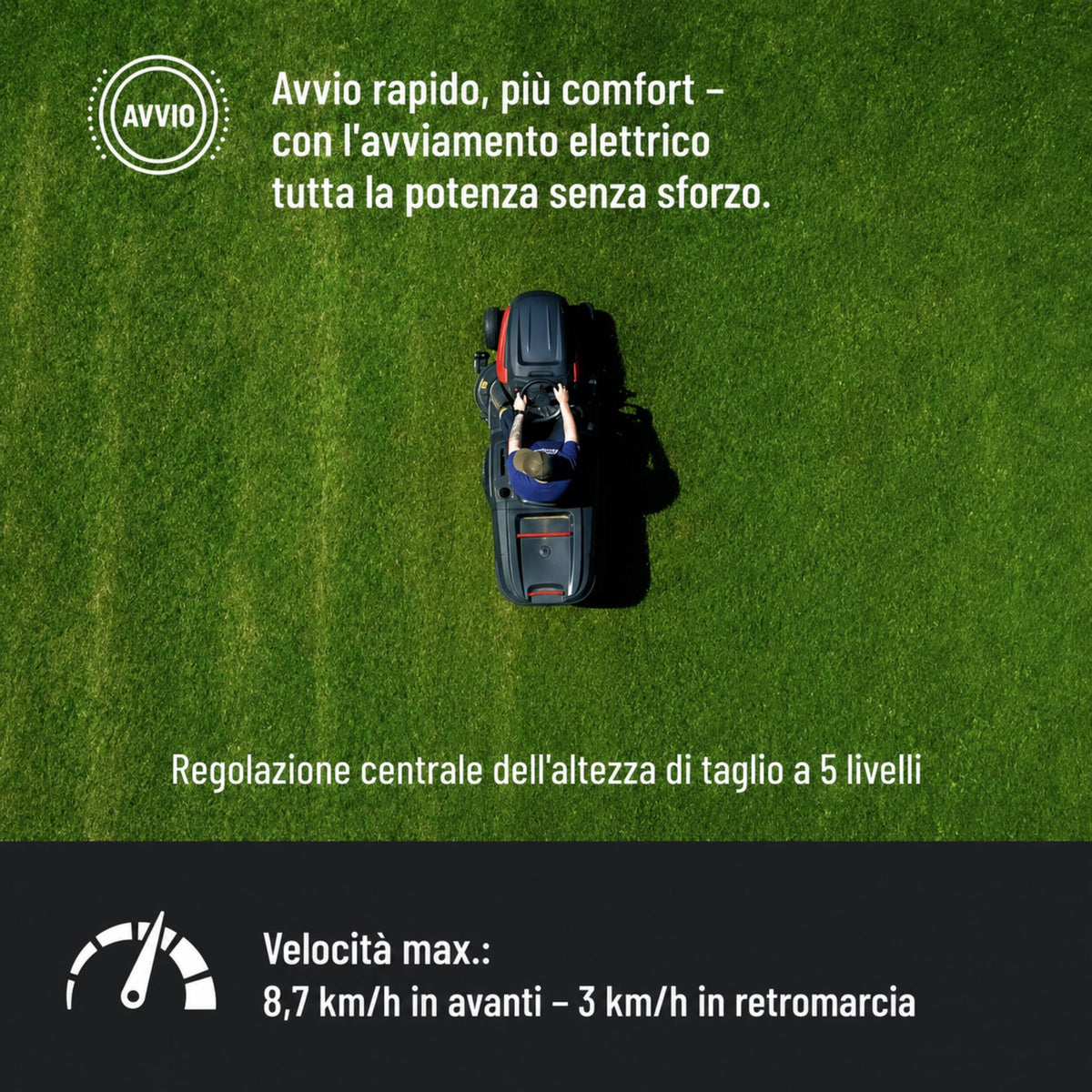 Güde GAR 960 T Hydrostat ride-on lawn mower