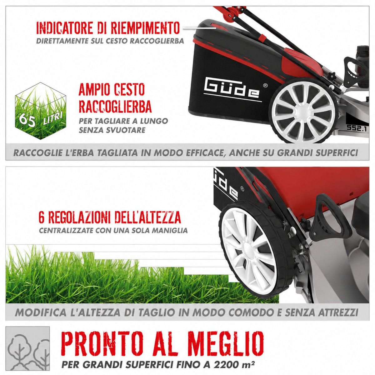 Güde BIG WHEELER 553.1 R ALU Lawn Mower