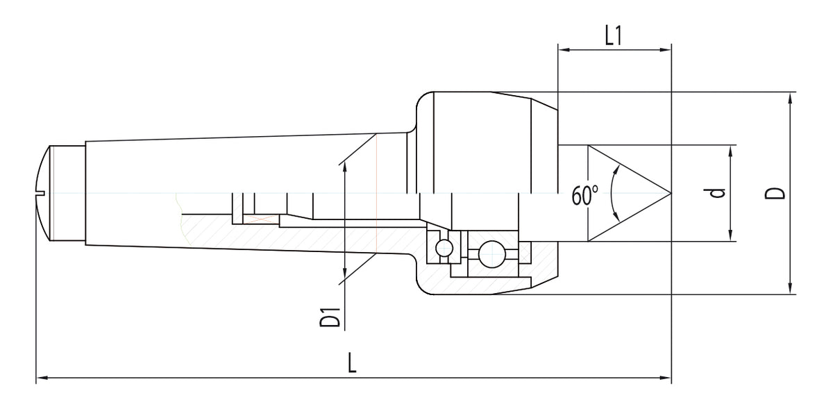 Bernardo Rotating Centring Point PC - CM 2 Machine Tool Accessory