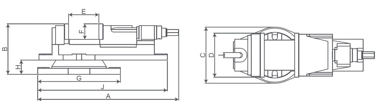 Bernardo machine vice KV 100 28-2080