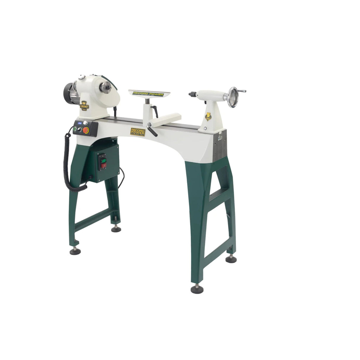Record Power CORONET ENVOY Woodturning Lathe Combo + Complete Side Stand