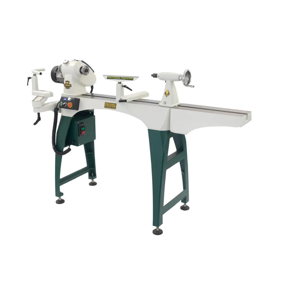 Record Power CORONET ENVOY Woodturning Lathe Combo + Complete Side Stand