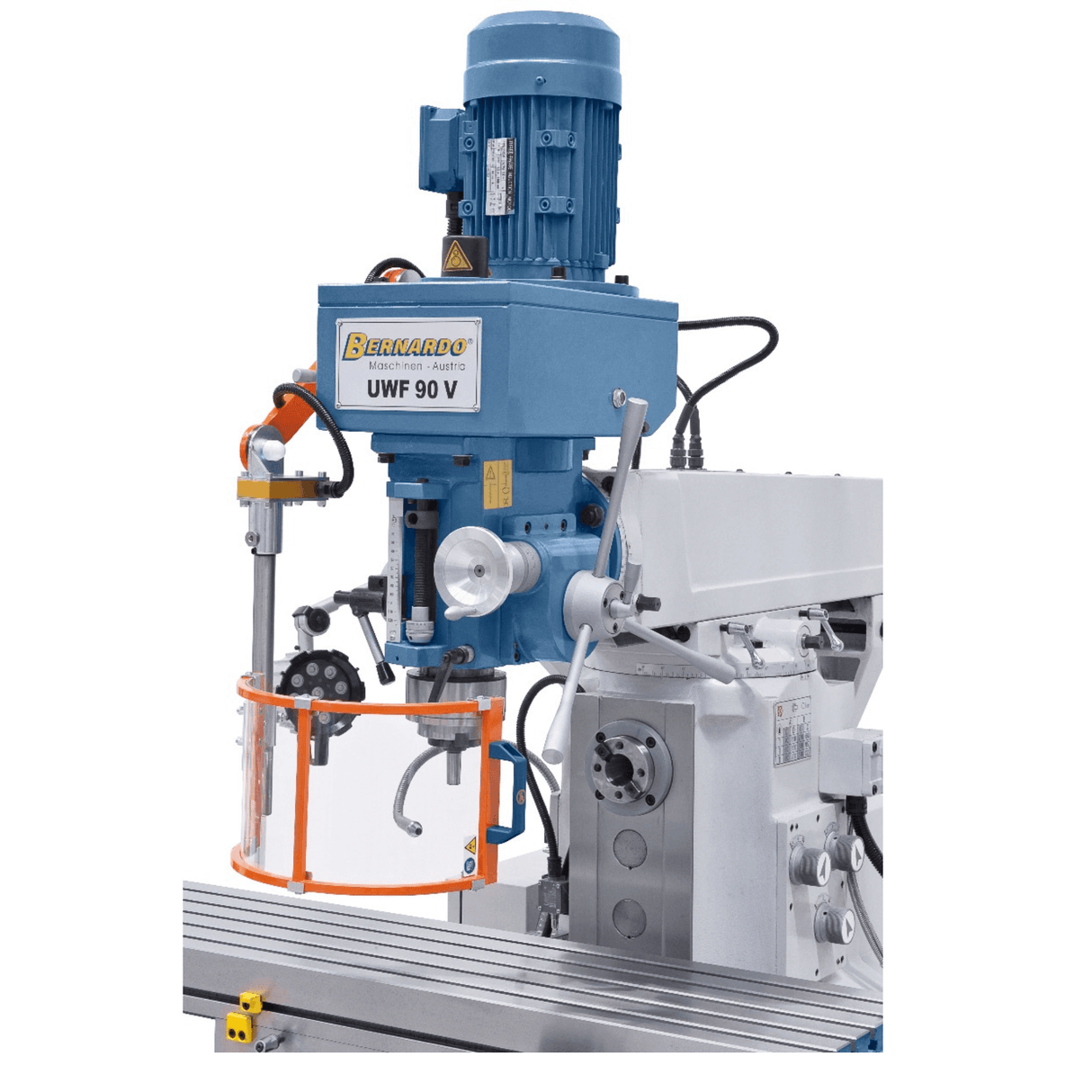 Bernardo UWF 90 V Universal Milling Machine – ISO 40, double spindle, 1,270×280 mm table, 2.2+2.2 kW motors, ES-12 H 3-axis DRO