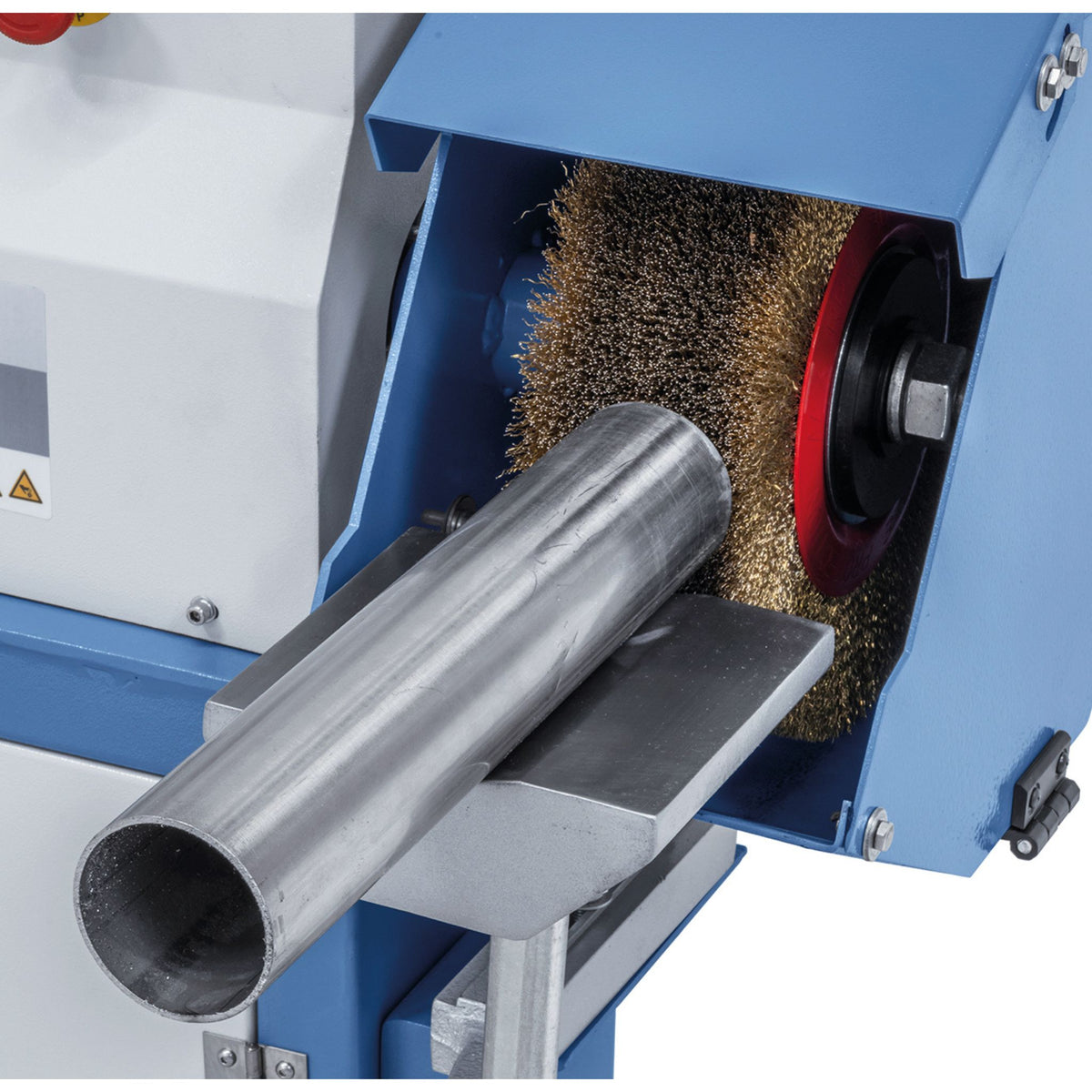 Brush deburring machine Bernardo BES 250 D – 250 mm steel brush, 3 kW motor for deburring profiles