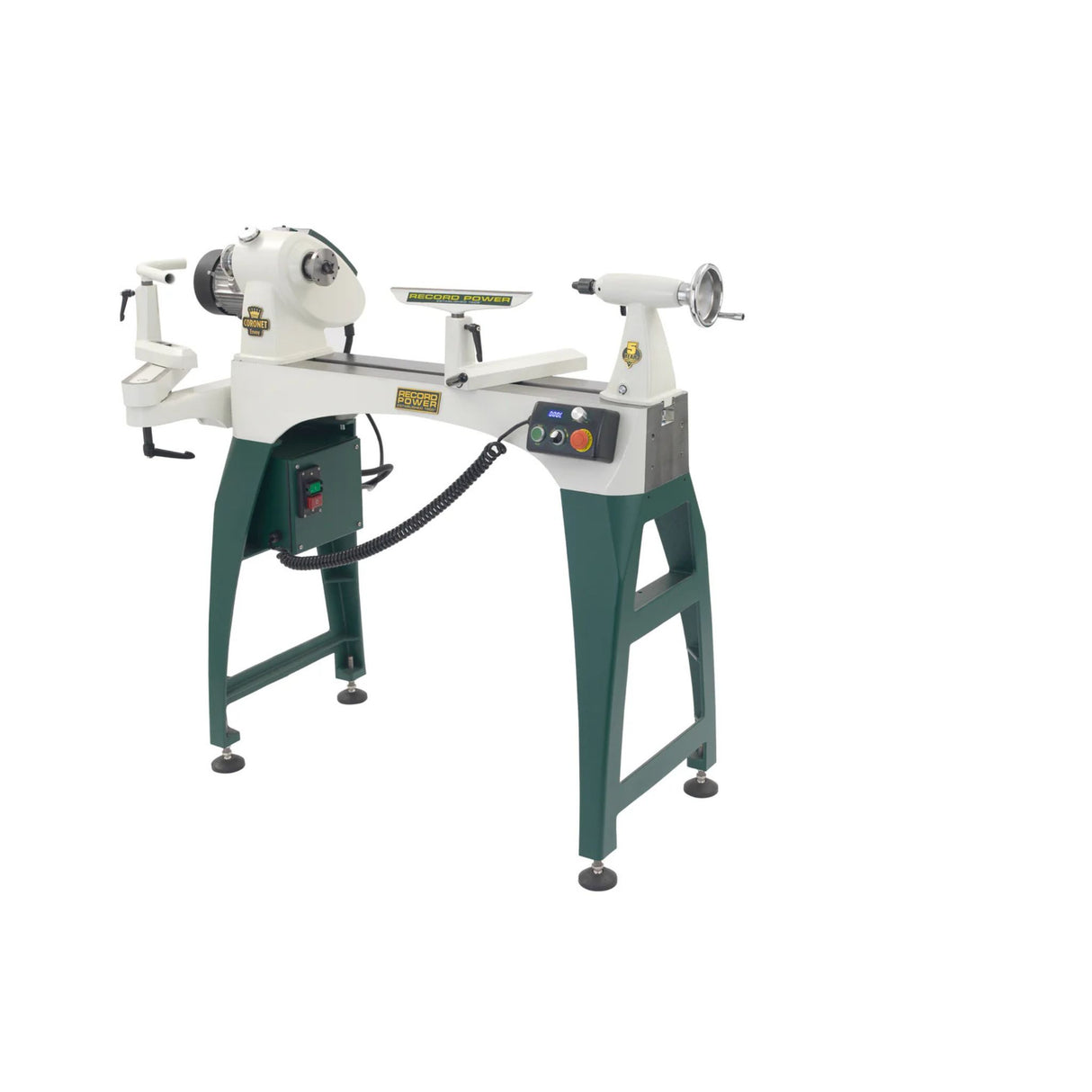 Record Power CORONET ENVOY Woodturning Lathe Combo + Complete Side Stand