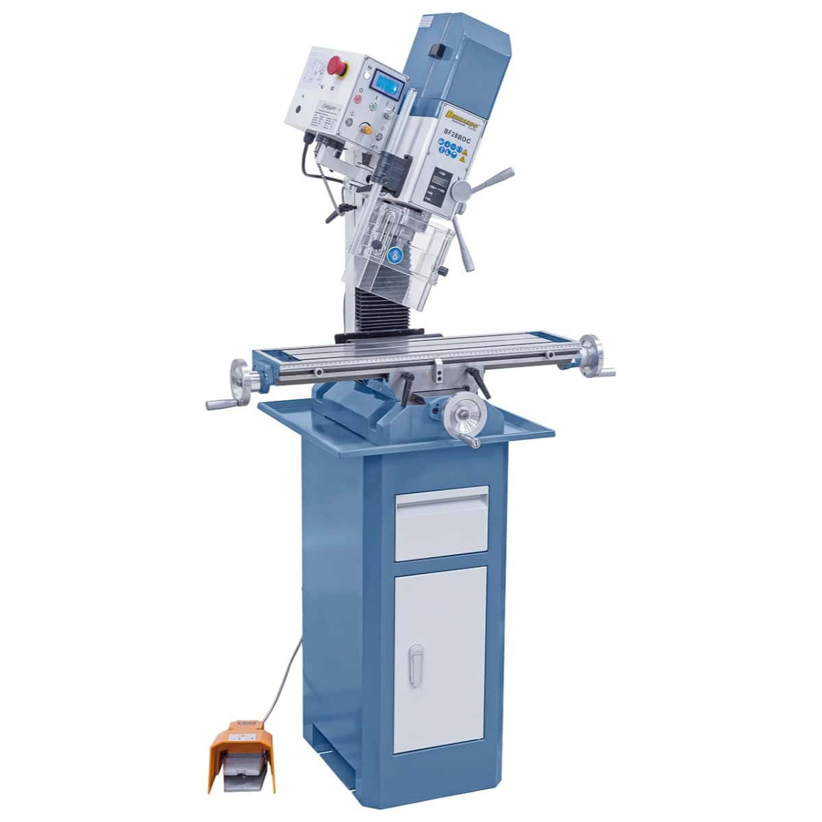 Bernardo BF 28 BDC 230 V Drill-Milling Machine with Digital Speed and Travel Indicators