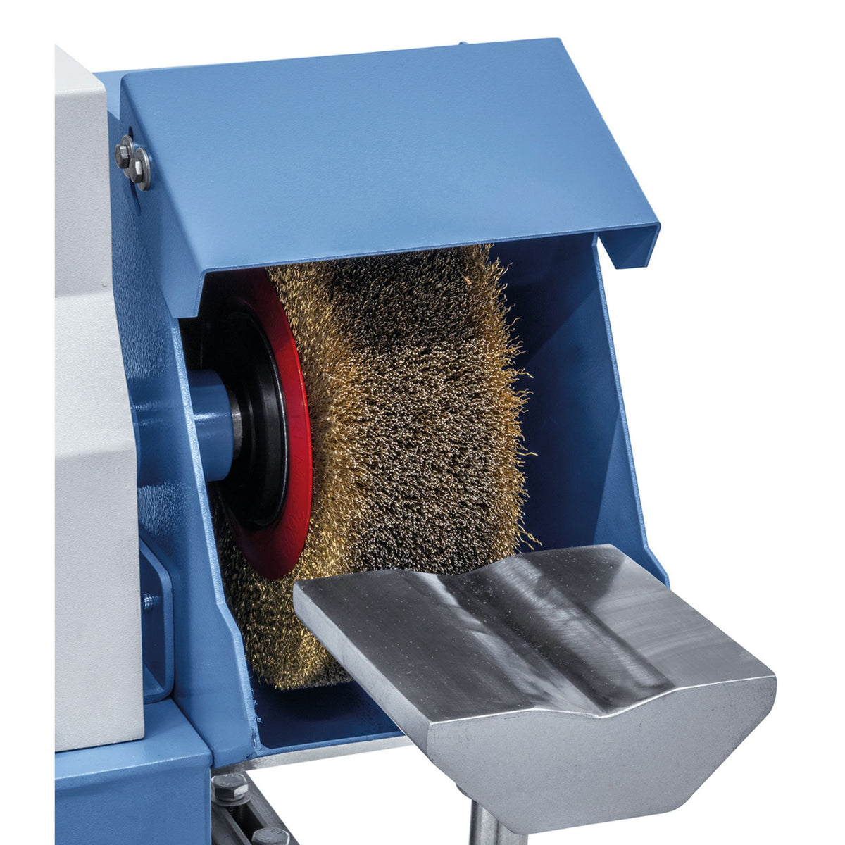 Brush deburring machine Bernardo BES 250 D – 250 mm steel brush, 3 kW motor for deburring profiles