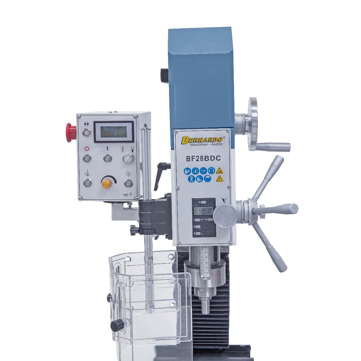 Bernardo BF 28 BDC 230 V Drill-Milling Machine with Digital Speed and Travel Indicators
