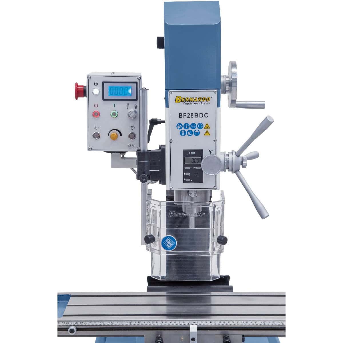 Bernardo BF 28 BDC 230 V Drill-Milling Machine with Digital Speed and Travel Indicators
