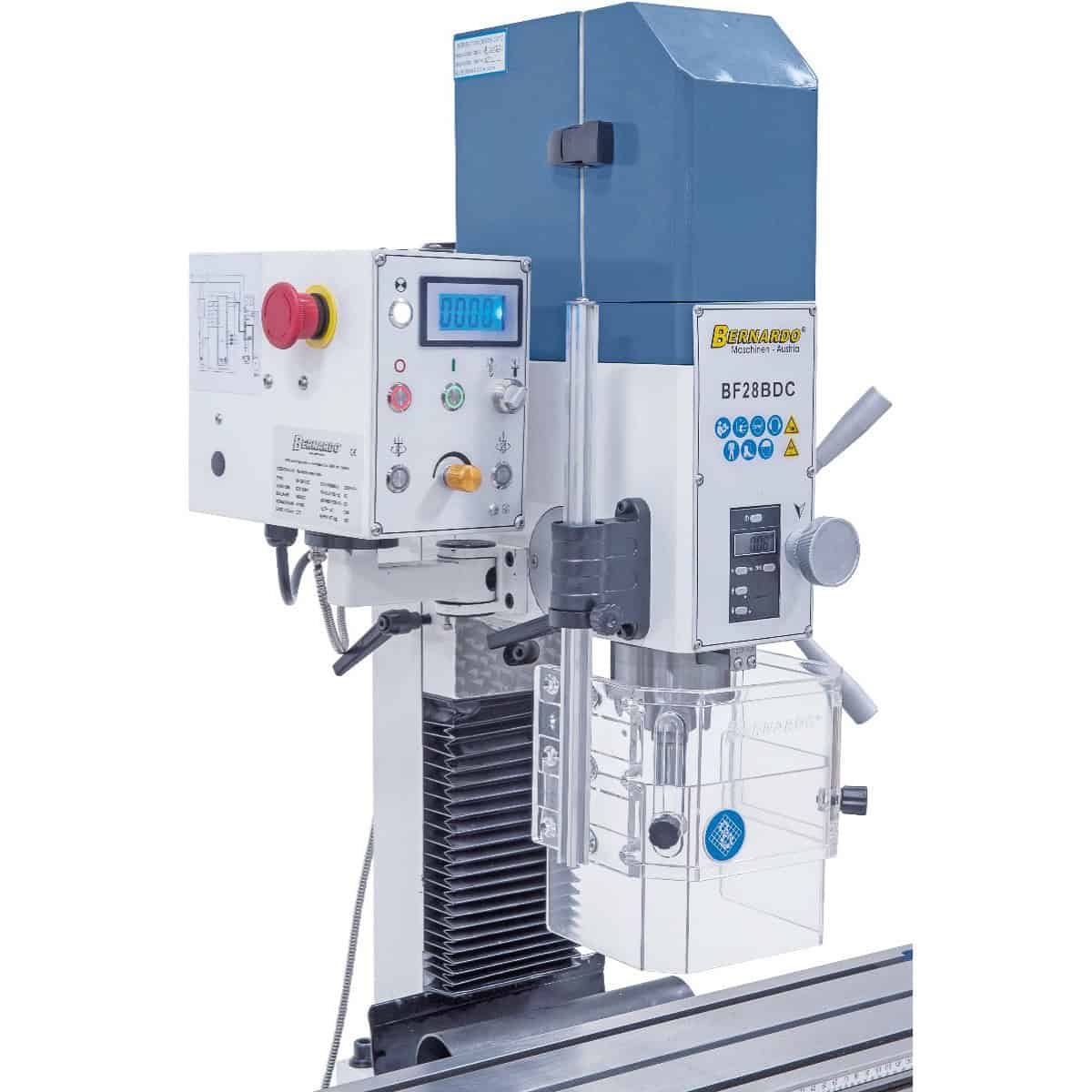 Bernardo BF 28 BDC 230 V Drill-Milling Machine with Digital Speed and Travel Indicators