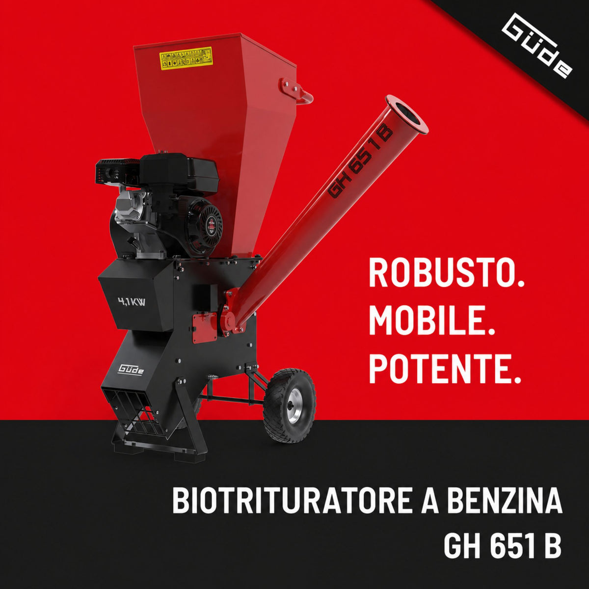 Güde GH 651 B Petrol Shredder