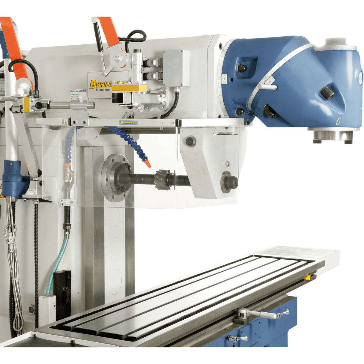 Bernardo UWF 150 Universal Milling Machine – top of the range, ISO 50, double spindle, 1,650×360 mm table, 4 kW motors, 3-axis DRO