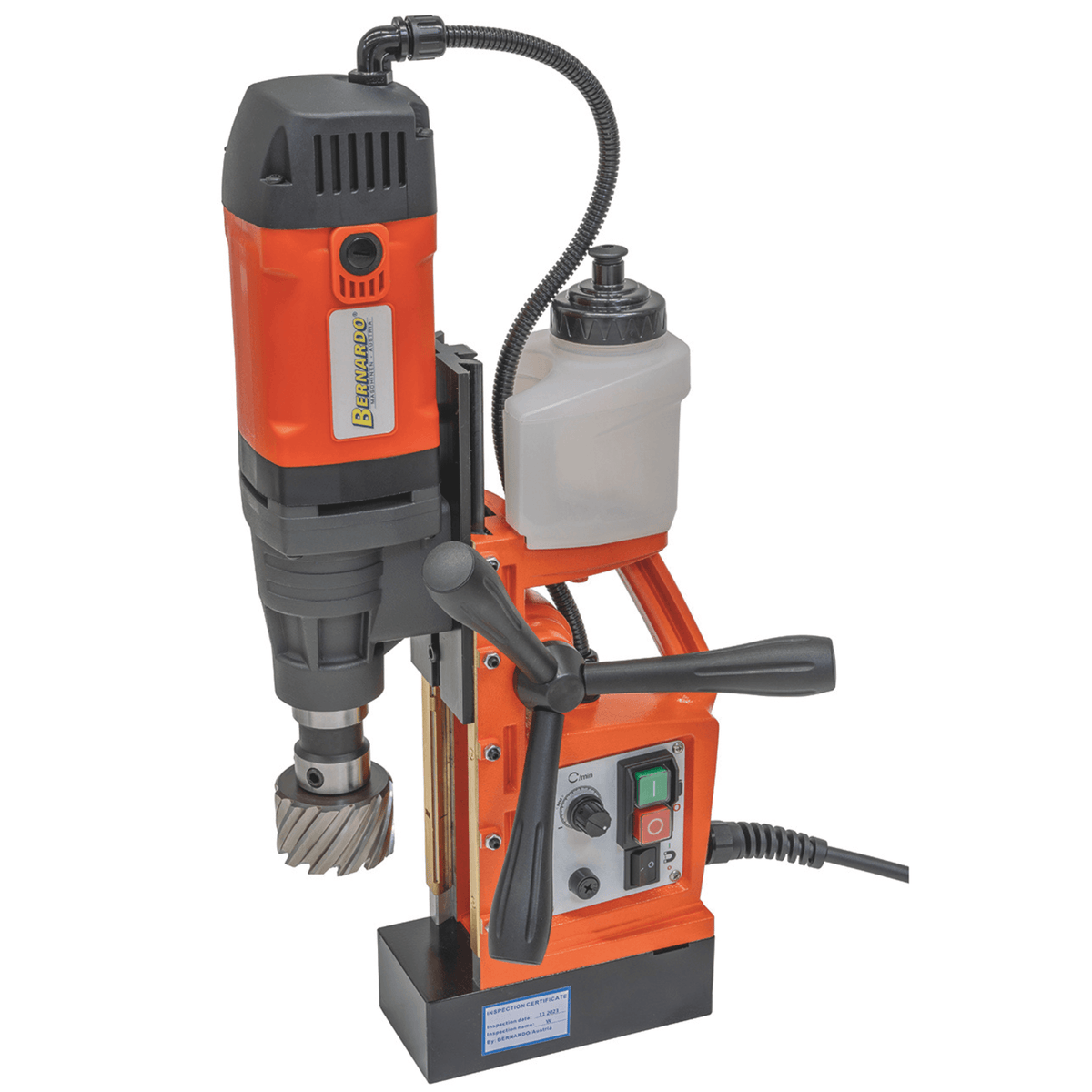 Bernardo Carotatrice magnetica MD 5050 VD con attacco Weldon 19 mm, velocità variabile e base magnetica da 15.600 N.