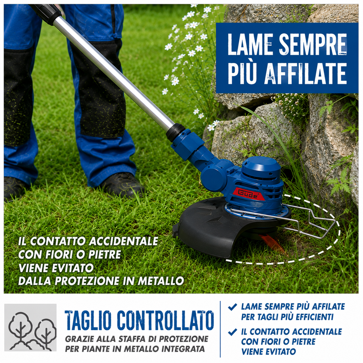 Guede Cordless Brush Cutter RT 18-0 18V Gardening Tool