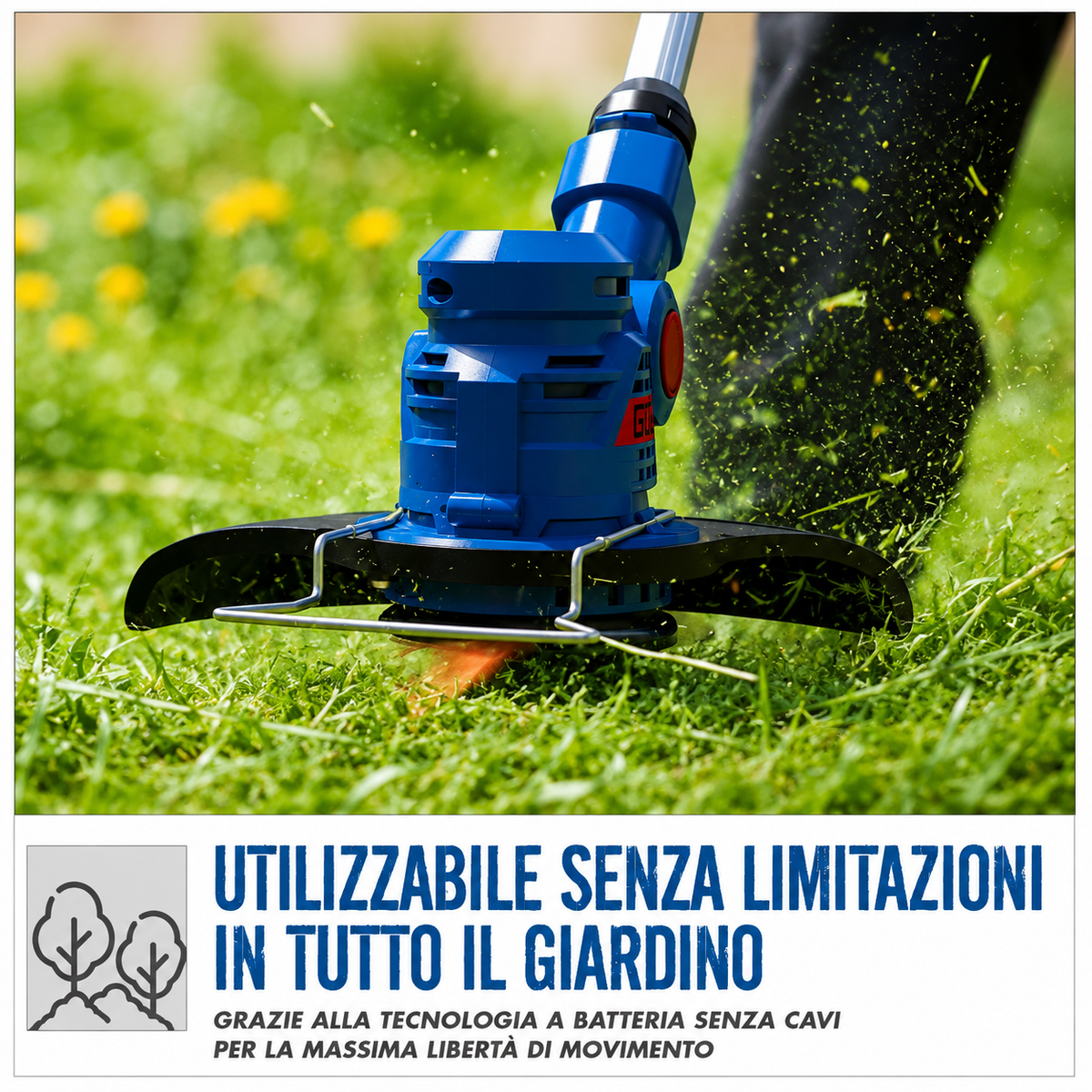 Guede Cordless Brush Cutter RT 18-0 18V Gardening Tool
