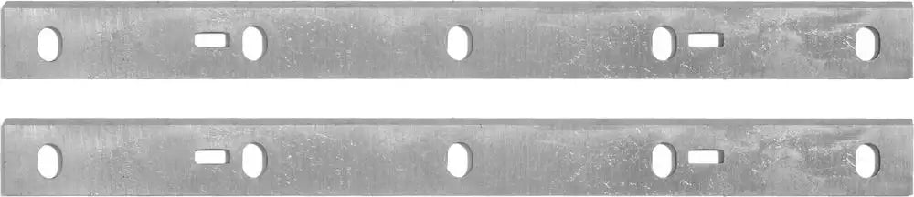 Coppia di coltelli pialla Guede in acciaio HSS da 258 mm, compatibili con pialla filo-spessore GADH 254, ideali per ricambio e manutenzione.