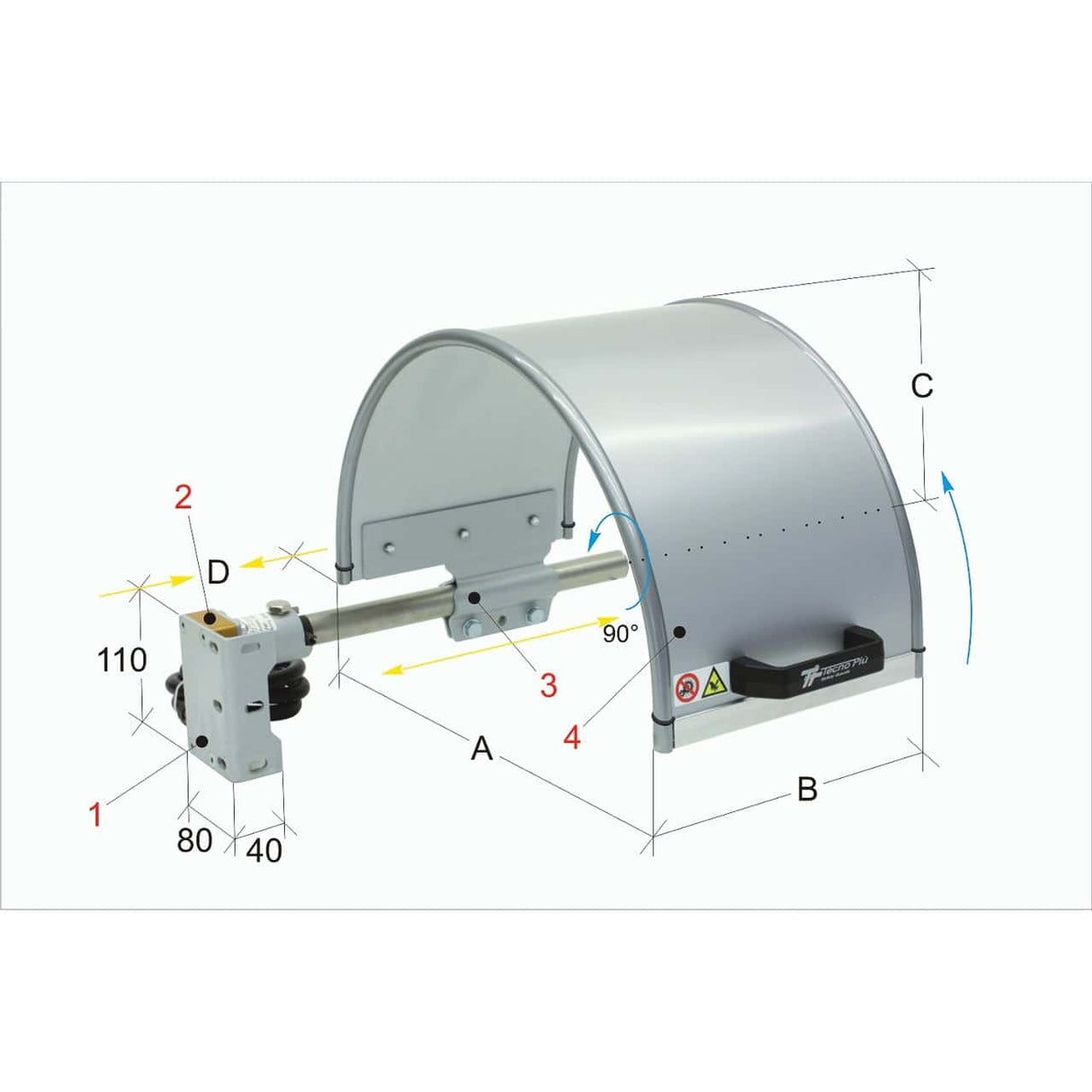 Protection devices for PTO 03/500 lathes