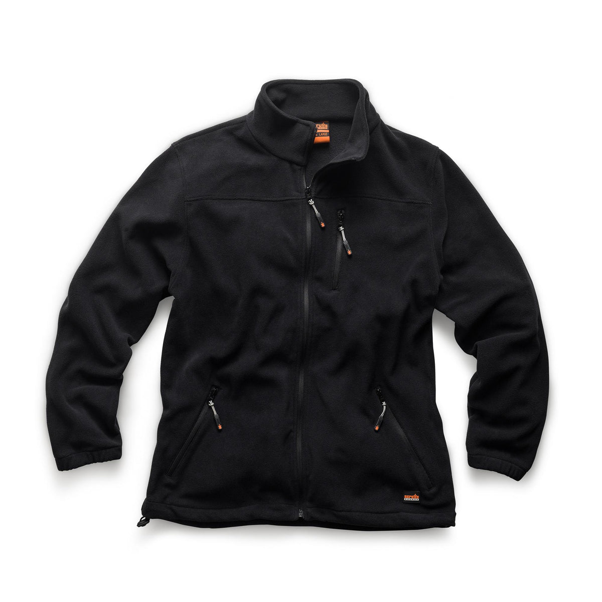 Giacca da lavoro Scruffs in micropile idrorepellente, con polsini elastici, fondo regolabile e tasche con cerniera.