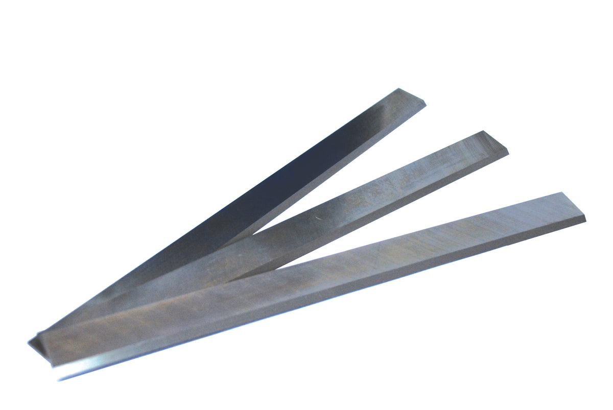 Set di 3 lame pialla HSS Record Power SD31/A da 310 mm, compatibili con pialle a filo e spessore PT310 e SD31.