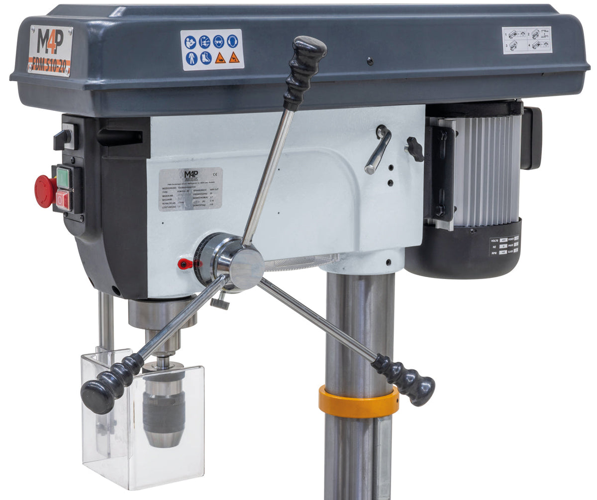 Trapano a colonna FDM 510 - 20 / 400 V - leva di avanzamento