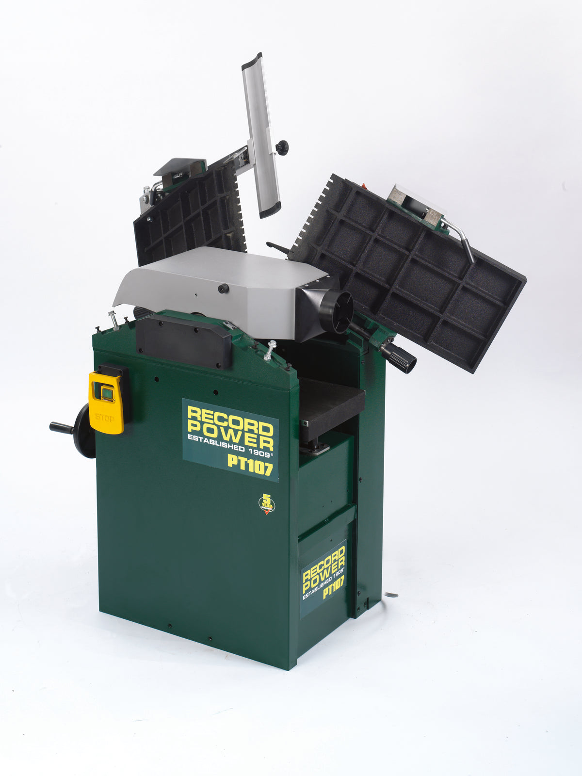 Record Power PT107 Planer Thicknesser Planer Thicknesser with Spiral Cutterblock
