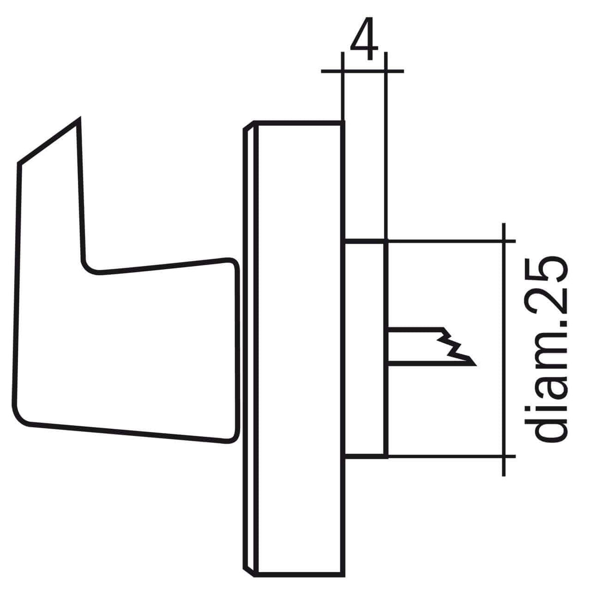 Portapunta da 43 mm