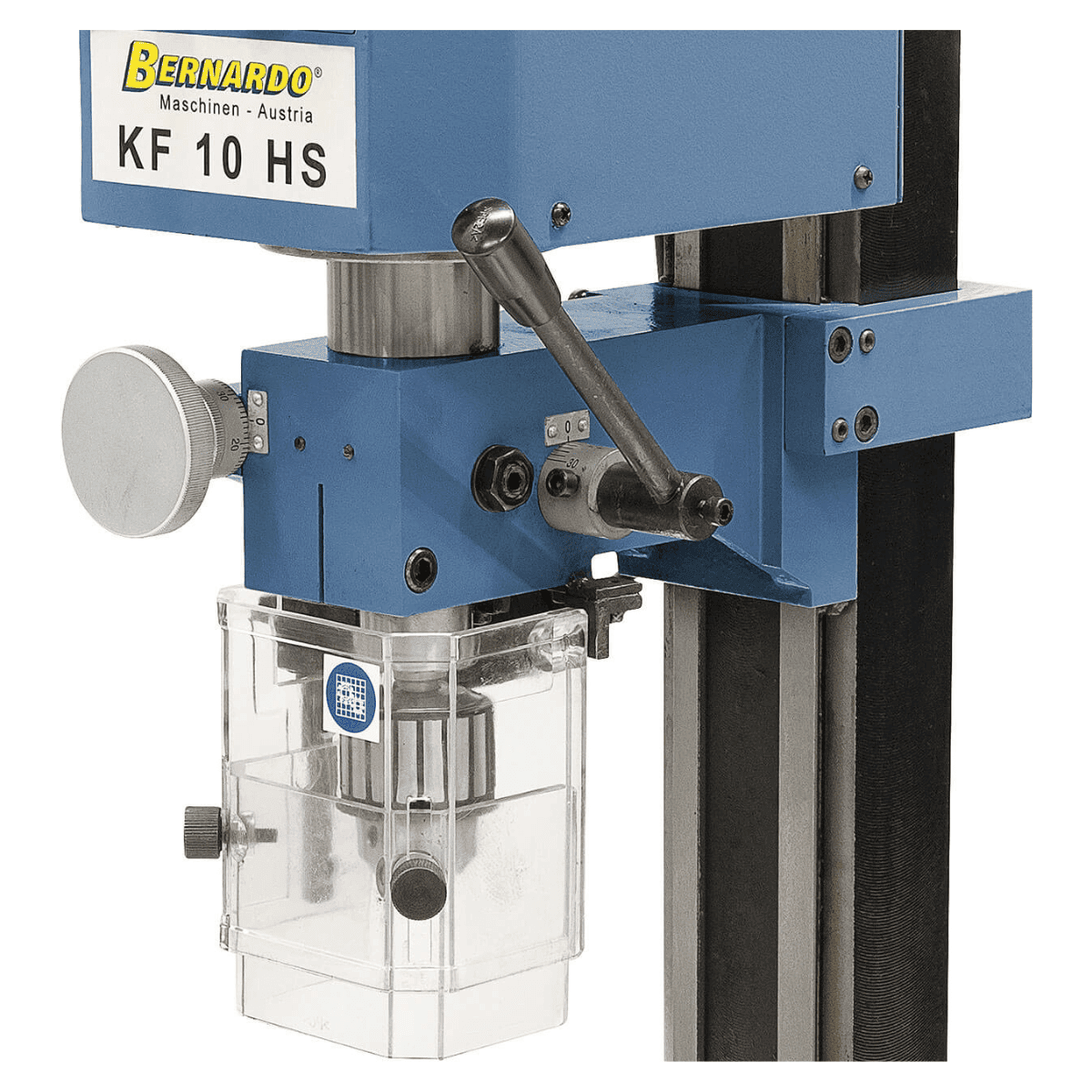 Benchtop drill-milling machine Bernardo KF 10 HS with Vario speed 100-5,000 rpm and 400 mm table