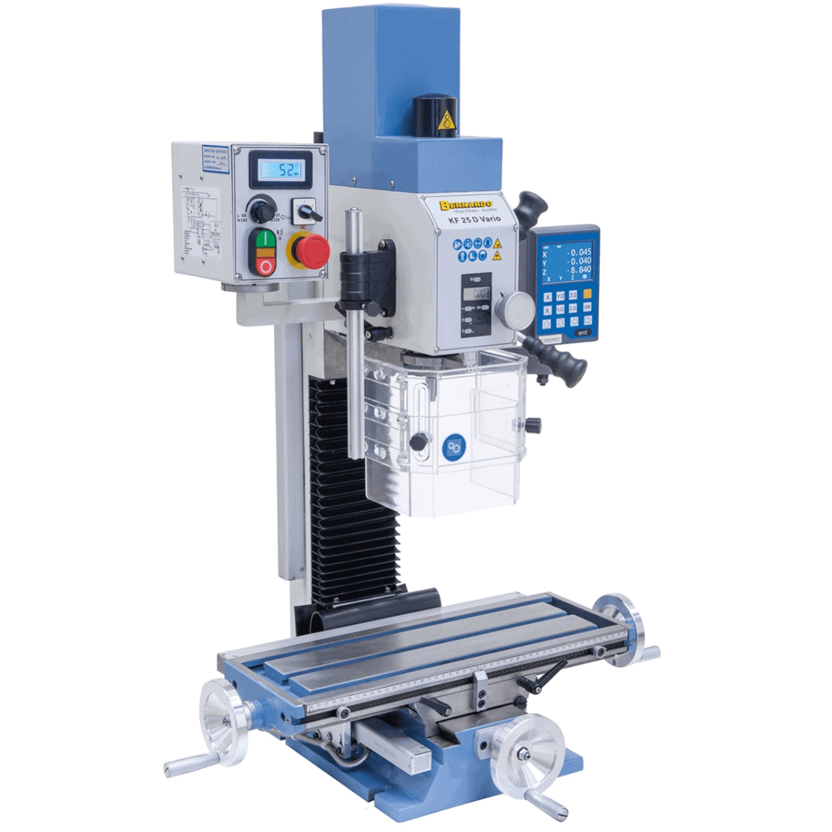 Bernardo KF 25 D Vario Mill-Drill with DT 40 3-axis DRO and Vario speed
