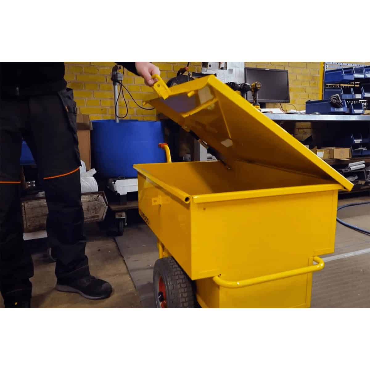 Ravendo Trolley with container UT 160 PUR