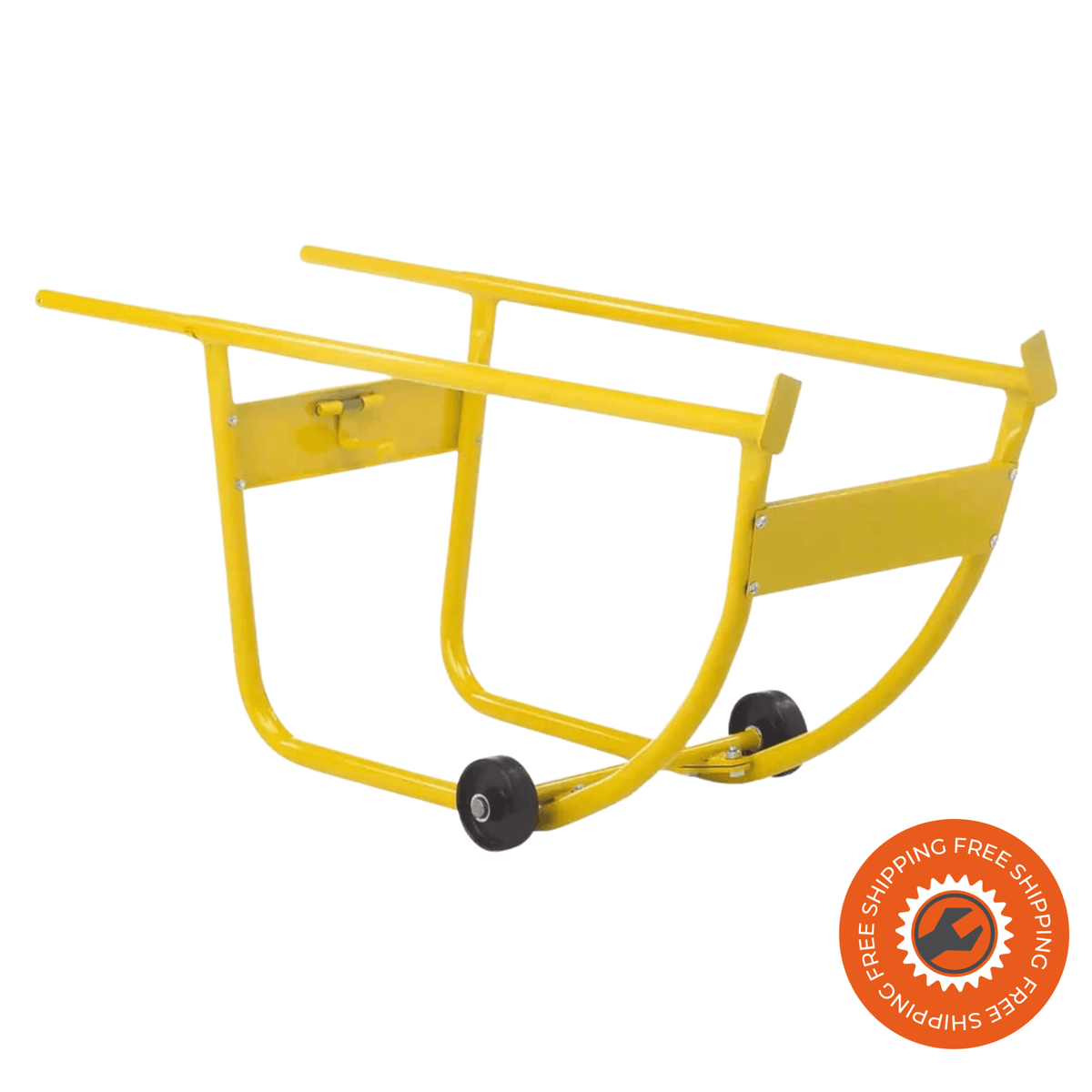 Carrello ribaltabile Ravendo TDS 123, struttura in acciaio verniciato a polvere, ruote in nylon Γ100 mm, portata 200 kg, compatibile con fusti da 200 litri.