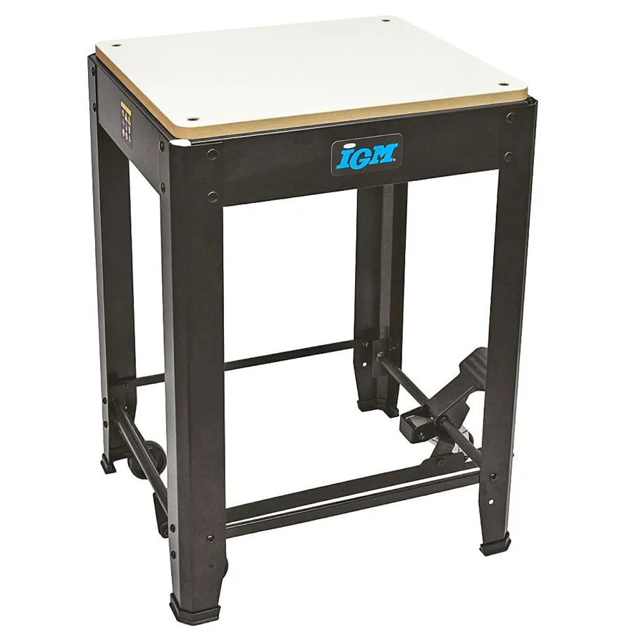 Mobile stand for bench machines IGM ST1M - load capacity 200 kg, top 570×500 mm