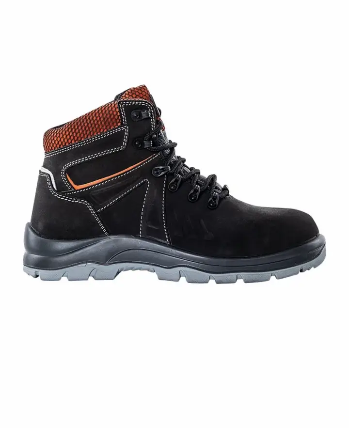 Scarpe alte ARDON® DOZER S3 ESD in nubuck idrorepellente con puntale in fibra di vetro e suola antiscivolo PU/PU SRC.