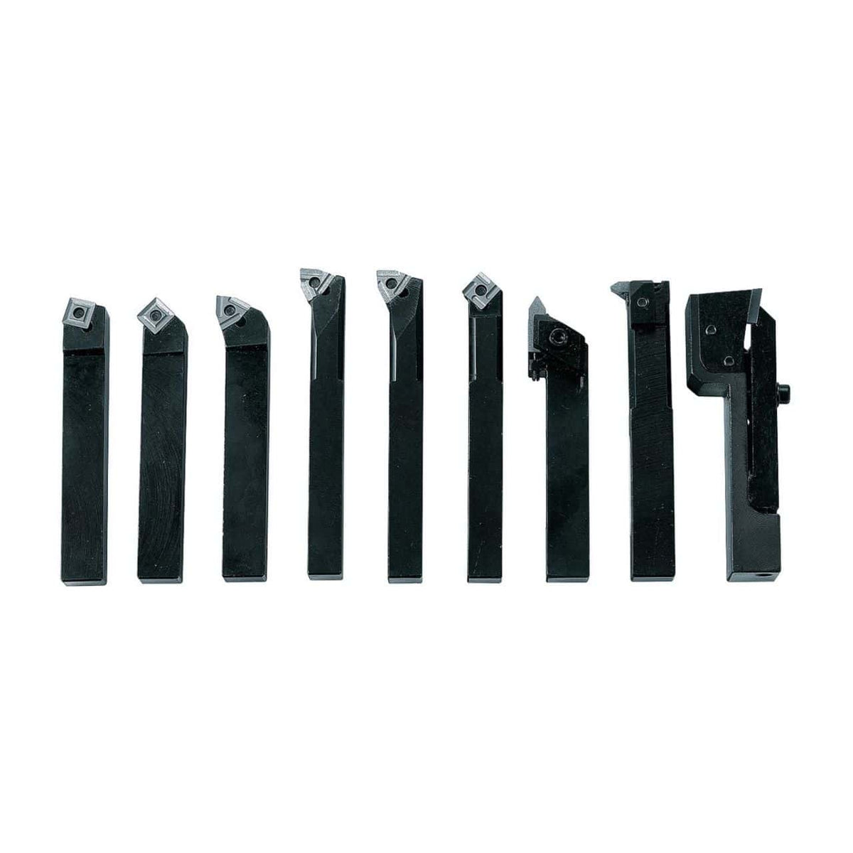 Bernardo Lathe Tool Set with Multi-Cutting Inserts HM 10 mm, 9-piece, kit F
