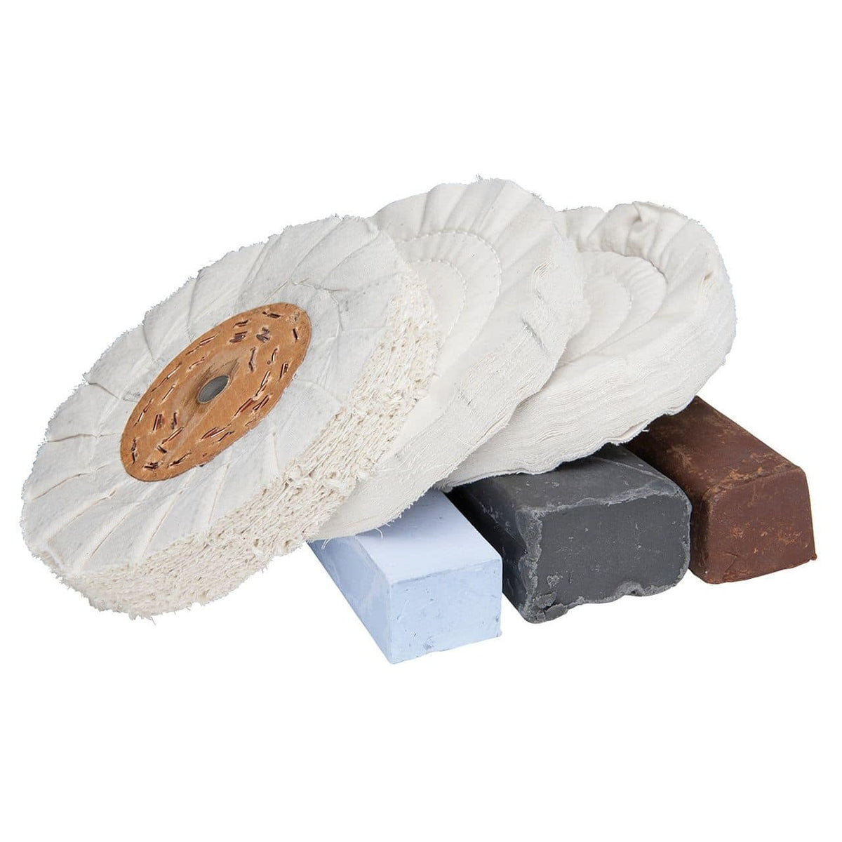 Bernardo Polishing Set for Aluminium 250 x 25 x 20 mm, 6 pieces