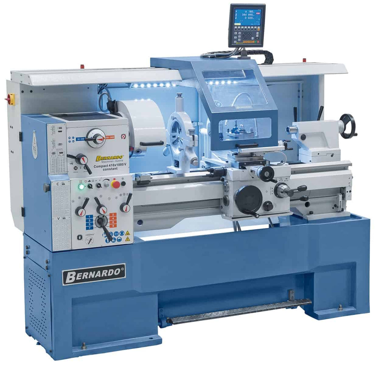 Bernardo Compact 410 x 1000 V-constant metal lathe with DRO 3-axis ES-12 S