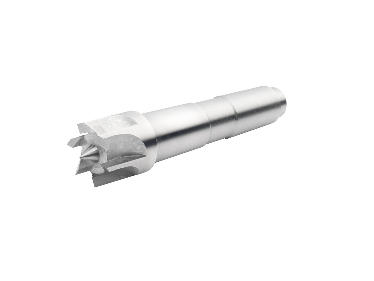 Trascinatore Record Power Coronet Hawk a 6 rebbi da 22 mm con cono Morse MT2, ideale per tornitura tra le punte su legni duri e pezzi di grandi dimensioni.