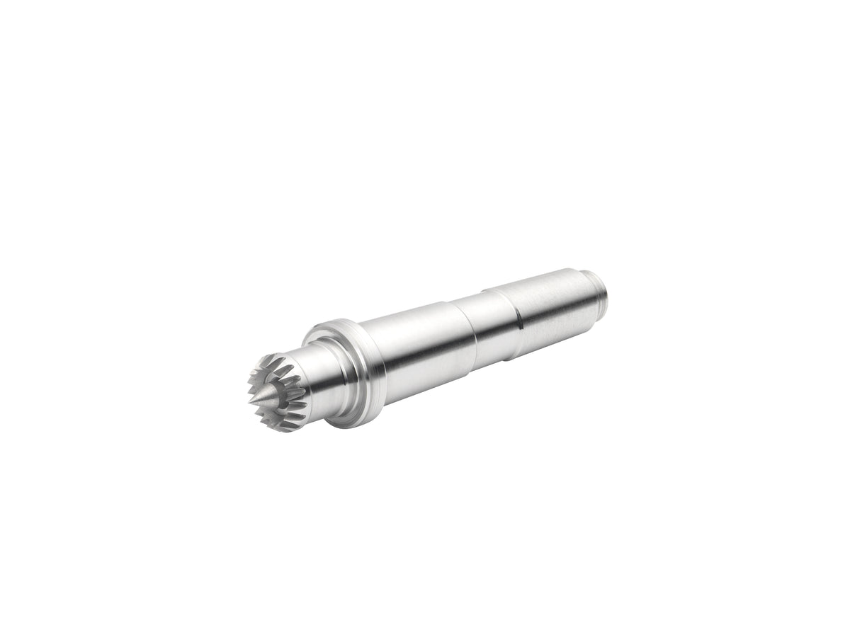 Trascinatore Coronet Hawk multi-dente da 16 mm con punta elastica e cono Morse MT2, ideale per tornitura di precisione e lavorazioni delicate su legno.