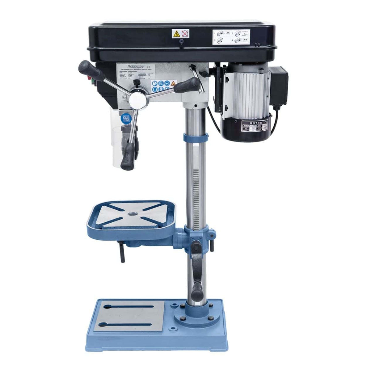 Bernardo TB 16 T / 230 V Entry Level Bench Drill – drilling Ø 16 mm, MT 2 taper, 12 speeds 300-2,550 rpm, 0.55 kW 230V motor, weight 36 kg