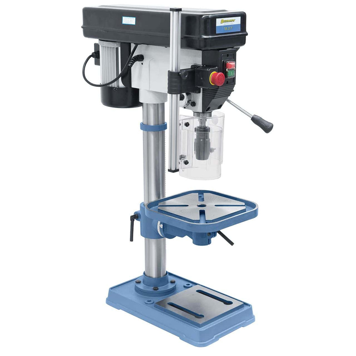 Bernardo TB 20 T / 400 V Entry Level Bench Drill – drilling Ø 20 mm, MT 2 taper, 16 speeds 220-2,840 rpm, 0.55 kW 400V three-phase motor, R/L rotation, weight 54 kg