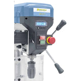 Bench drill Bernardo BM 25 T / 230 V with digital display and LED – drilling Ø 25 mm, taper MT 2, 16 speeds 220-2,840 rpm, motor 0.75 kW 230V, weight 57 kg