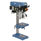 Bernardo Bench Drill BM 16 Vario / 230 V with Vario speed and laser – drilling Ø 16 mm, MT 2 taper, continuous speed 400-1,950 rpm, digital speed+stroke display, 0.55 kW 230V motor, weight 46 kg