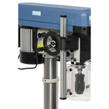 Bench Drilling Machine Bernardo BM 16 Vario / 400 V with Vario Speed and Laser – drilling Ø 16 mm, MT 2 taper, stepless speed 400-1.950 rpm, digital speed+stroke display, 0.55 kW 400V three-phase motor, weight 46 kg
