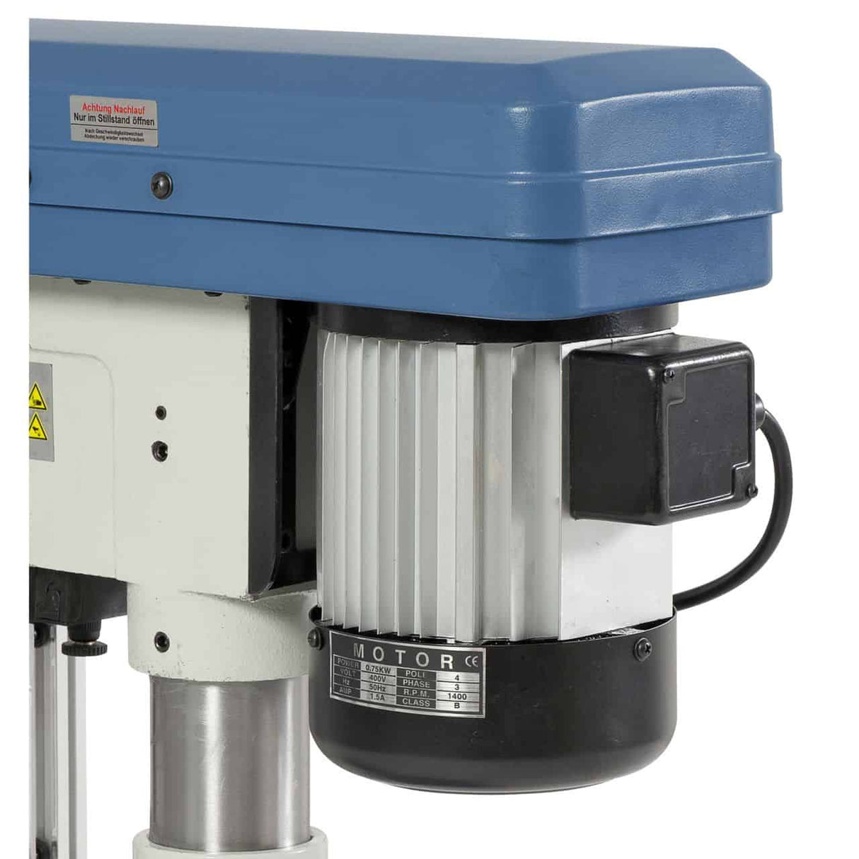 Bernardo BM 20 Vario Bench Drill / 230 V with Vario Speed and Laser – drilling Ø 20 mm, MT 2 taper, continuous speed 400-1,950 rpm, digital speed+stroke display, 0.75 kW 230V motor, weight 57 kg