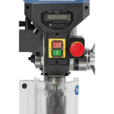 Bernardo Pillar Drill SBM 20 Vario / 400 V with Vario Speed and Laser – drilling Ø 20 mm, MT 2 taper, continuous speed 400-1,950 rpm, spindle-to-table distance 690 mm, 0.90 kW 400V three-phase motor, R/L rotation, weight 68 kg