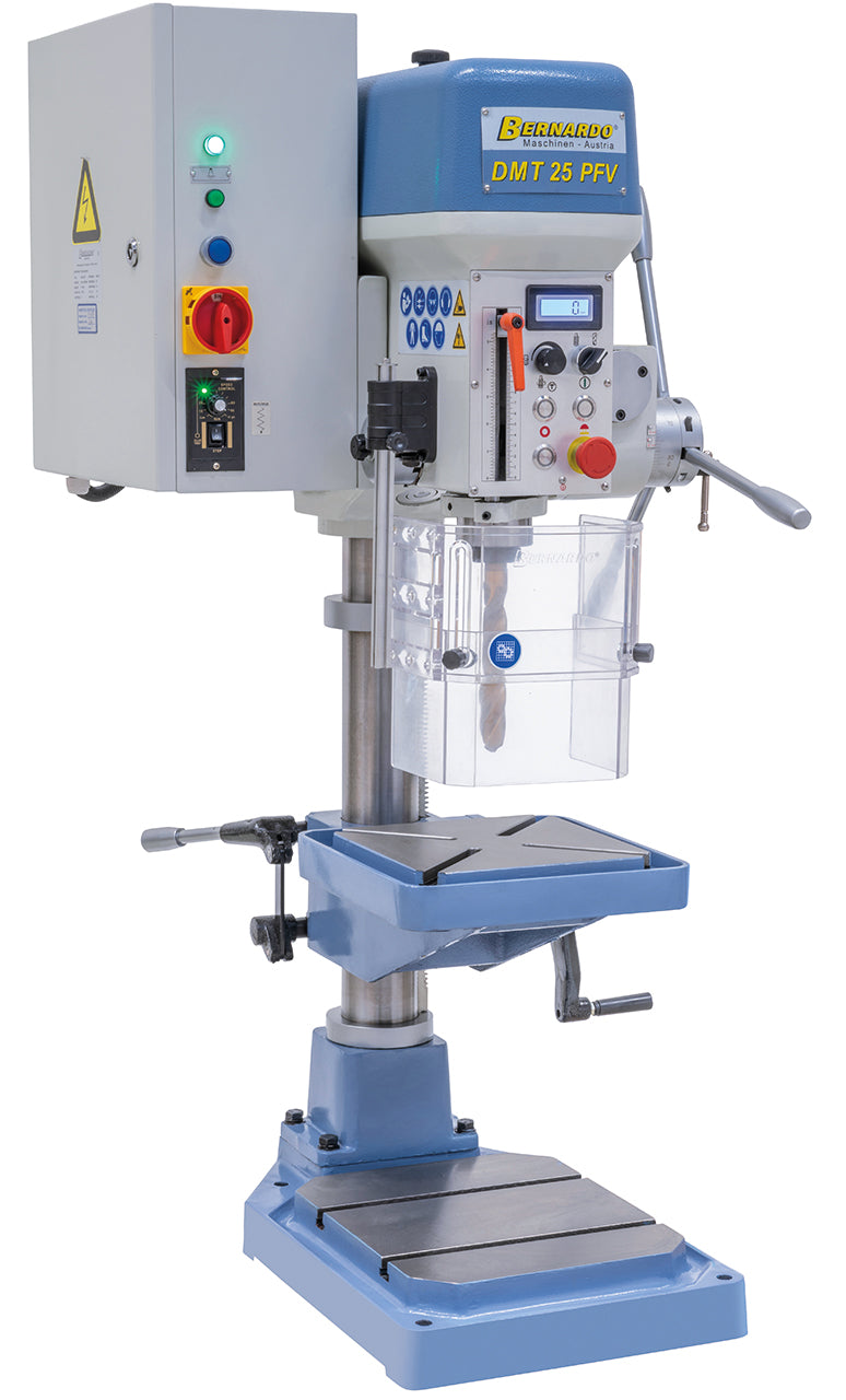 Bench drilling machine Bernardo DMT 25 PFV – M20 tapping and automatic spindle feed