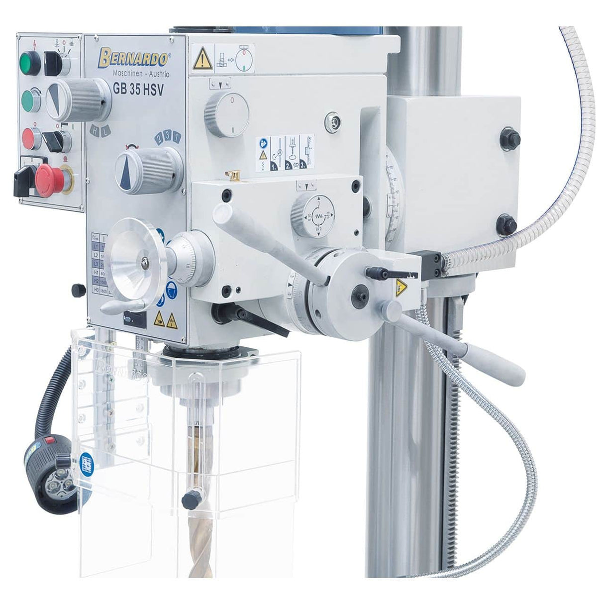Accessory for machine tool Bernardo Gear-driven drill press GB 35 HSV with coolant device