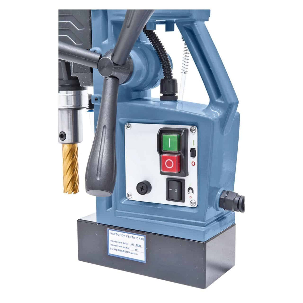 Magnetic Core Drill Bernardo MD 3550 E – Ø 35 mm × 50 mm, fixed speed, 1600 W motor, 11 kg weight
